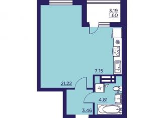 Продажа однокомнатной квартиры, 38.2 м2, Воронеж, улица Ломоносова, 116/25, Центральный район