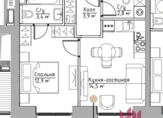 Продается однокомнатная квартира, 37.5 м2, Москва, метро Павелецкая, Дубининская улица, 59к7