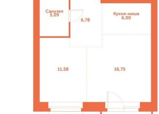 Продается 1-ком. квартира, 46.2 м2, Новосибирская область, автодорога № 11