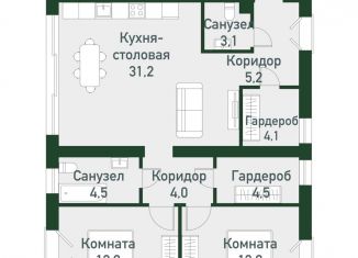 Продается 2-комнатная квартира, 82.1 м2, Челябинская область, Спортивная улица, 20