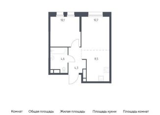 Продам однокомнатную квартиру, 38.2 м2, Москва, станция Перерва
