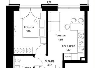 Продам 1-комнатную квартиру, 35.9 м2, Москва, САО