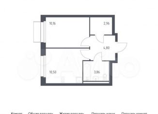 Продажа однокомнатной квартиры, 32.3 м2, поселение Филимонковское, жилой комплекс Квартал Марьино, к1