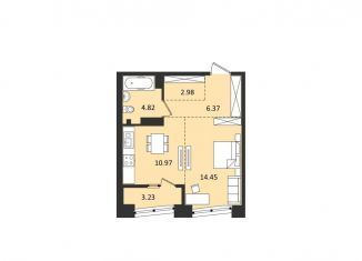 Продам однокомнатную квартиру, 42.8 м2, Хабаровск, Албанский переулок