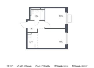 Продается однокомнатная квартира, 36.5 м2, Московская область, жилой комплекс Новое Видное, 17