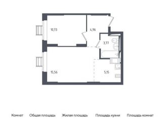 Продам однокомнатную квартиру, 40.2 м2, Московская область, жилой комплекс Томилино Парк, к5.1