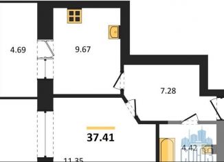 Продается однокомнатная квартира, 37.4 м2, Богучар