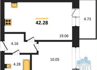 Продажа однокомнатной квартиры, 42.3 м2, Воронежская область