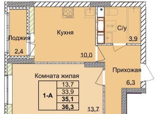 Продаю 1-комнатную квартиру, 35.1 м2, Нижний Новгород, 1-я Оранжерейная улица, 16