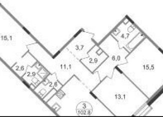 Продажа 3-комнатной квартиры, 102.8 м2, Московская область