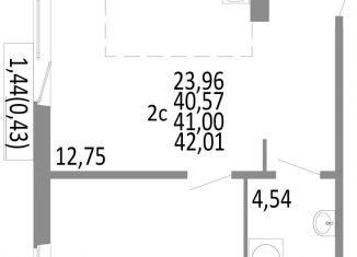 Продам двухкомнатную квартиру, 41 м2, Челябинская область