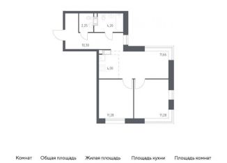 Продажа 2-комнатной квартиры, 55 м2, поселение Филимонковское, Золотошвейная улица