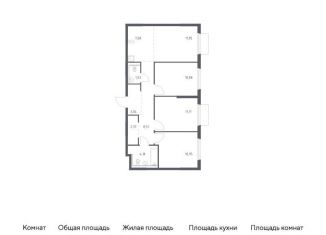 3-ком. квартира на продажу, 71.5 м2, Московская область, Каширское шоссе - Молоково - Андреевское