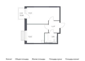 Продается 1-комнатная квартира, 39.2 м2, Московская область