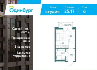 Продаю квартиру студию, 25.2 м2, Московская область