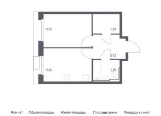 Продажа 1-комнатной квартиры, 37.2 м2, Москва, метро Зябликово