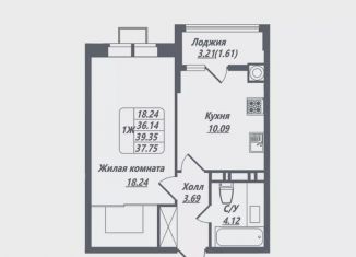 Продажа 1-ком. квартиры, 37.8 м2, Ессентуки