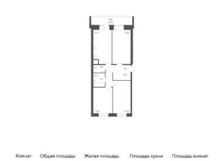 Продам трехкомнатную квартиру, 74.2 м2, Санкт-Петербург, жилой комплекс Живи в Рыбацком, 5, муниципальный округ Рыбацкое