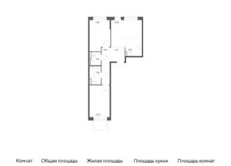 Продам 2-комнатную квартиру, 59.9 м2, Санкт-Петербург, муниципальный округ Рыбацкое