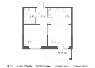 Продам однокомнатную квартиру, 33.1 м2, Санкт-Петербург