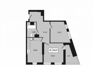 Продаю 2-комнатную квартиру, 68.1 м2, Ростовская область, проспект Шолохова, 211/3