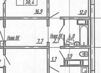 1-комнатная квартира на продажу, 46.7 м2, Воронежская область, улица Шишкова, 140Б/6