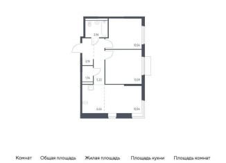 Продаю 2-комнатную квартиру, 55.8 м2, деревня Мисайлово, микрорайон Пригород Лесное, к18