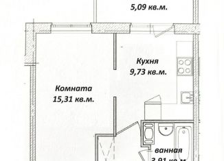 Однокомнатная квартира на продажу, 35.1 м2, Гатчина, улица Чехова, 41к1