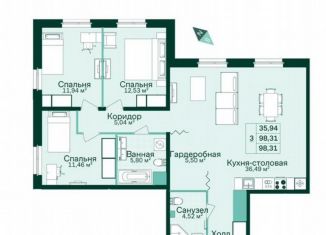 Сдам 3-ком. квартиру, 103 м2, Санкт-Петербург, Магнитогорская улица, 3к2, Красногвардейский район