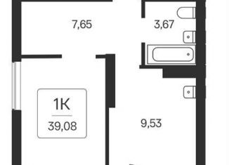 Продается 1-ком. квартира, 39.1 м2, Новосибирск, Кировский район, Оловозаводская улица, 6
