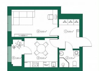 Продается 1-ком. квартира, 35.5 м2, Томск, Октябрьский район, улица Пушкина, 61/10