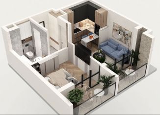 Продается 1-комнатная квартира, 43.2 м2, поселок городского типа Коктебель