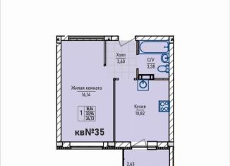Продается 1-ком. квартира, 34.7 м2, сельский посёлок Новинки, Инженерный проезд, 7к2, ЖК Стрижи