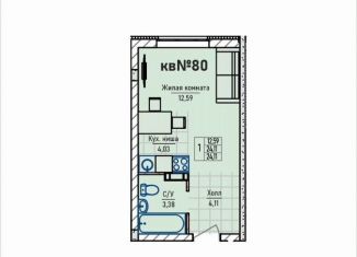 Квартира на продажу студия, 24.1 м2, сельский посёлок Новинки, Инженерный проезд, 7к2, ЖК Стрижи