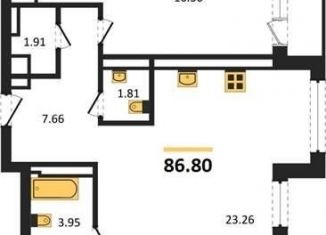 Продается 3-комнатная квартира, 86.8 м2, Новосибирск, Горская улица, 2/1, метро Речной вокзал
