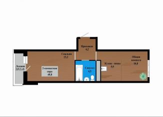 Продам 2-ком. квартиру, 40.8 м2, Чита