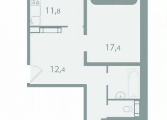 Продажа 2-комнатной квартиры, 62.2 м2, поселок Зональная Станция, улица Королёва, 20