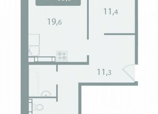 Продам 3-комнатную квартиру, 63.4 м2, поселок Зональная Станция, улица Королёва, 20
