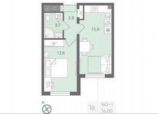 Продается 1-комнатная квартира, 36 м2, Санкт-Петербург, метро Гражданский проспект
