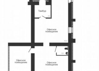 Продаю помещение свободного назначения, 118 м2, Благовещенск, Рабочая улица, 60