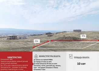 Участок на продажу, 10 сот., село Доброе, улица Тынчлык, 85