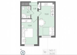 Продам 1-комнатную квартиру, 36 м2, Санкт-Петербург, метро Гражданский проспект