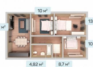 Дом на продажу, 71 м2, поселок Южный, 3-й Белореченский переулок, 15
