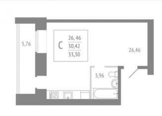 Продается квартира студия, 33.3 м2, Архангельск, Московский проспект, 50к1, ЖК Легенда