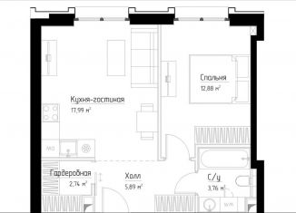Продажа 1-комнатной квартиры, 43.2 м2, Москва, Дубининская улица, 59к1, ЖК Павелецкая Сити