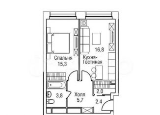 Продам 2-комнатную квартиру, 65 м2, Москва, Шелепихинская набережная, 42к1, ЖК Фридом