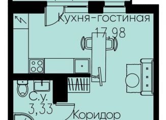 Продается квартира студия, 25.9 м2, Кудрово, проспект Строителей, 3, ЖК Айди Кудрово