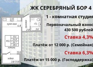 Продам квартиру студию, 28.7 м2, Барнаул