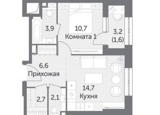 Продажа 1-ком. квартиры, 42.3 м2, Москва, район Ростокино
