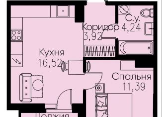 Однокомнатная квартира на продажу, 37.9 м2, Кудрово, проспект Строителей, 3, ЖК Айди Кудрово